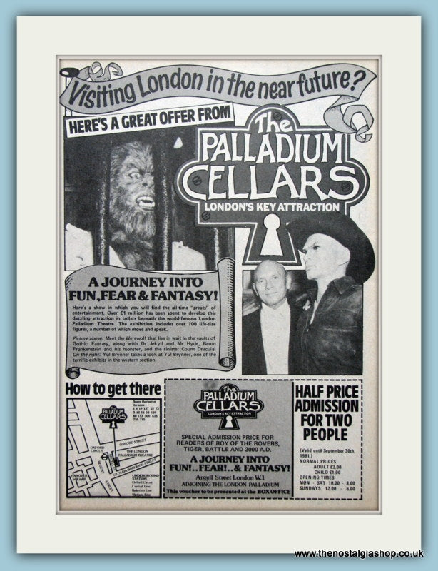 The Palladium Cellars Offer Original Advert 1981 (ref AD2613)