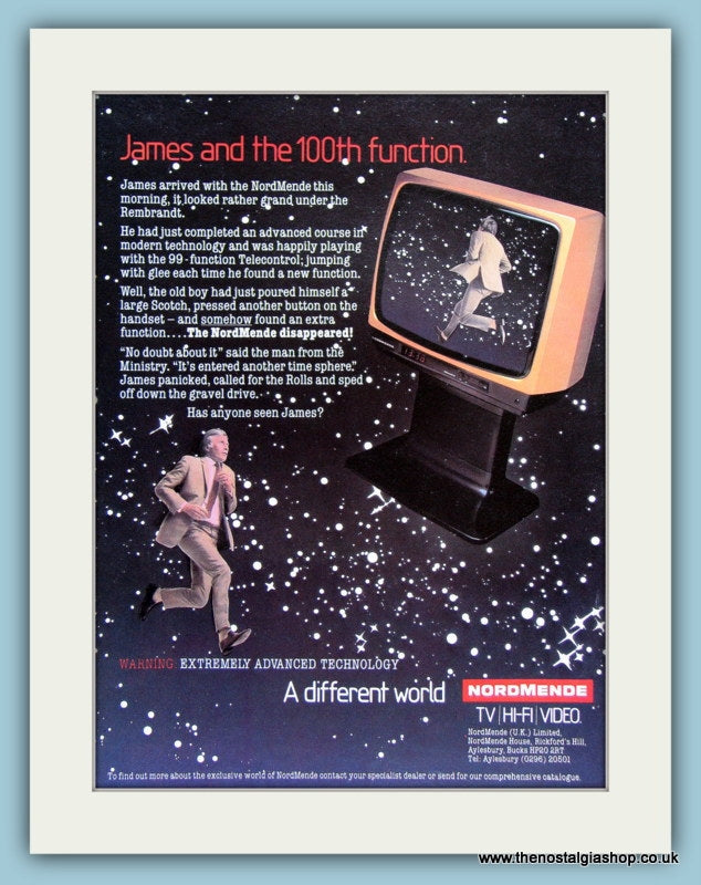 Nordmende Television Original Advert 1980 (ref AD3020)