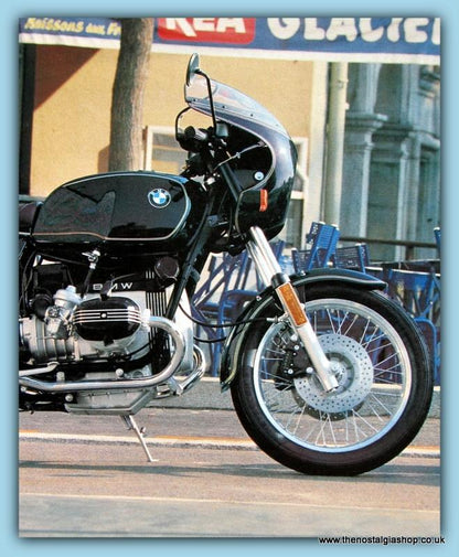BMW Motorcycle Range 1981 Magazine (M168)