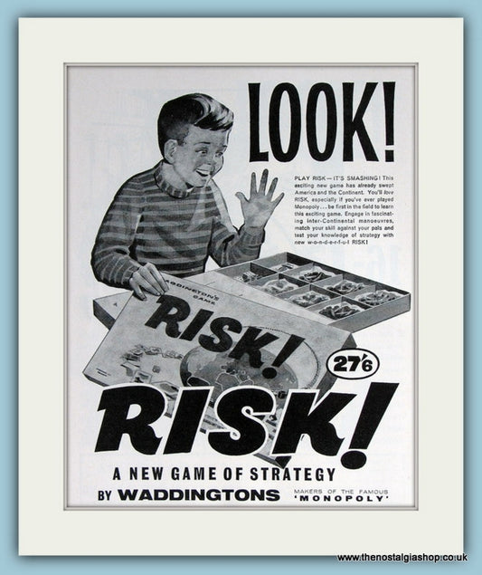 Risk by Waddington's. Original Advert 1961 (ref AD2816)
