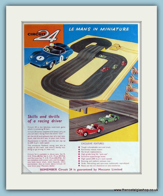 Circuit 24 Race Game. 2 x 1962 Original Adverts (ref AD2818)