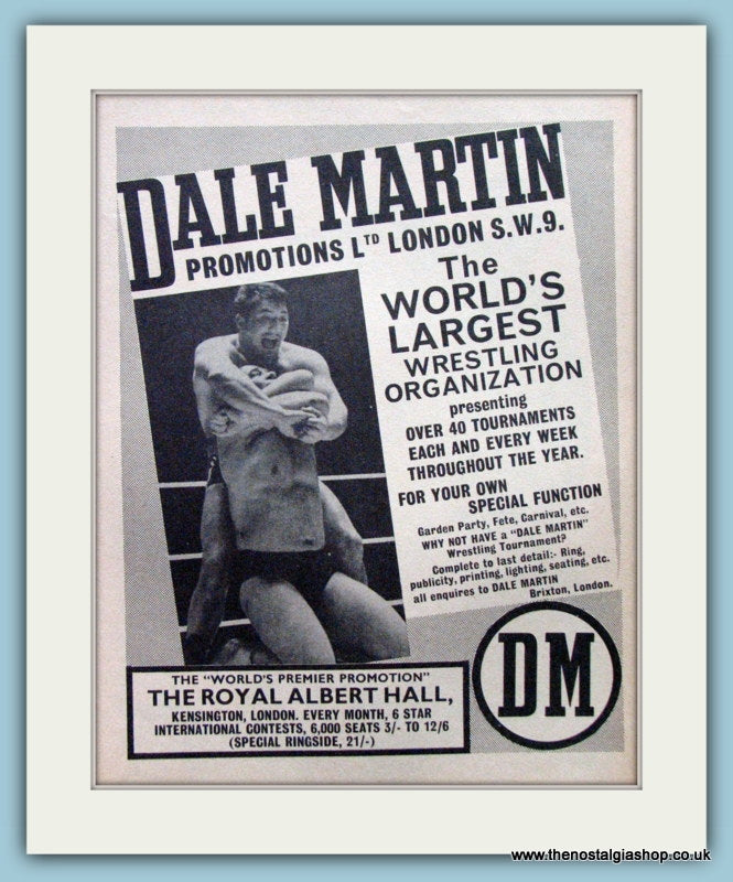 Dale Martin Promotions. Original Advert 1965 (ref AD5040)