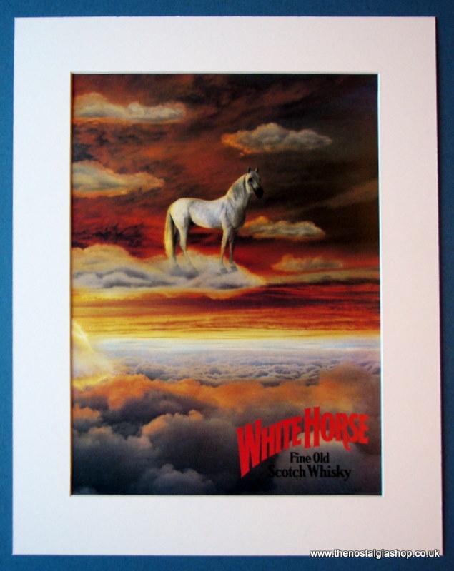 White Horse Whisky Set Of 2 Original Adverts 1982 (ref AD1158)