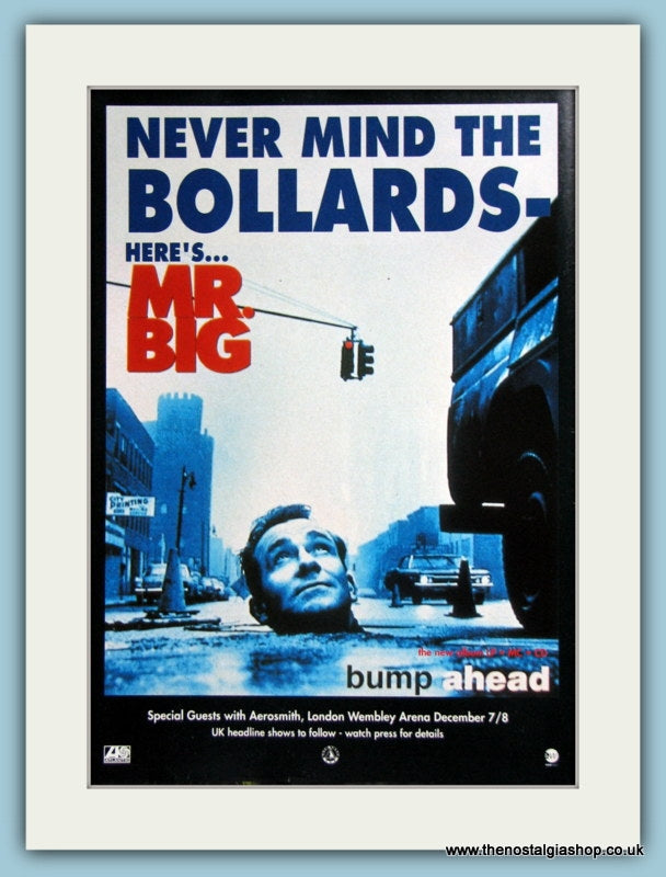 Mr Big Never Mind The Bollards 1993 Original Advert (ref AD2934)