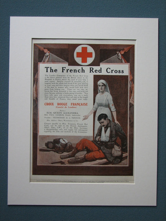 The French Red Cross 1915 Original advert (ref AD855)