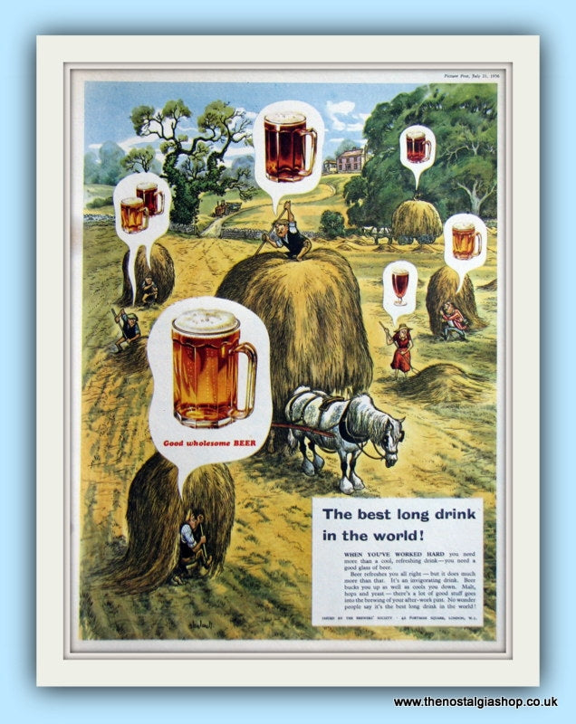 Beer Original Advert 1956 (ref AD8043)