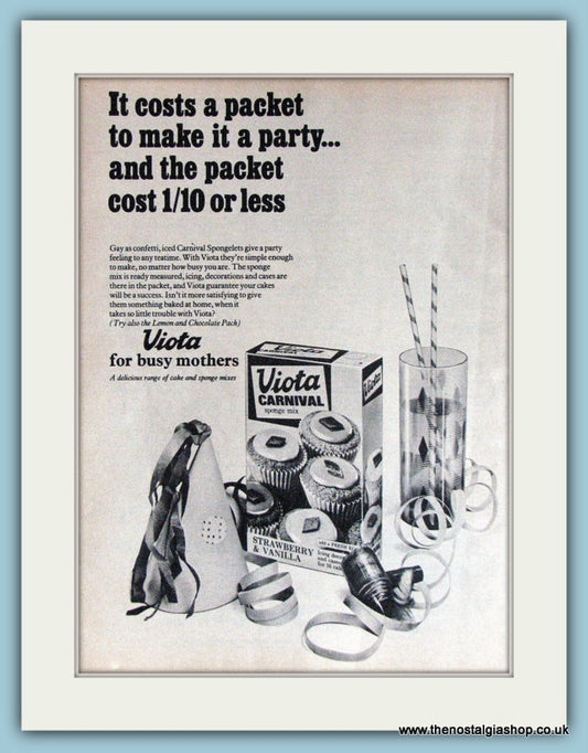 Viota Sponge Mix Original Advert 1968 (ref AD3823)