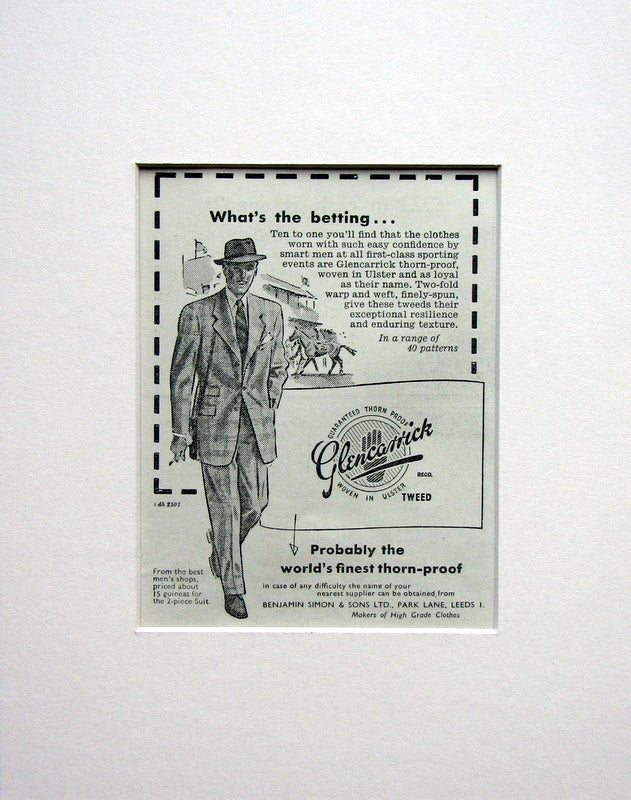 Glencarrick Thorne Proof Suits Original advert 1953 (ref AD1506)