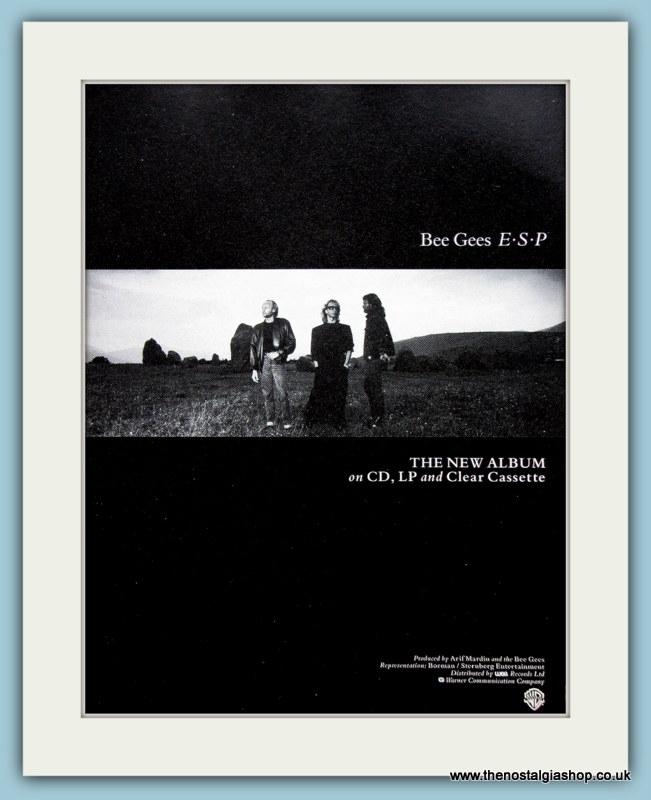 Bee Gees E.S.P & Number Ones 1987 / 2004 Original Music Adverts Set of 2 (ref AD3449)