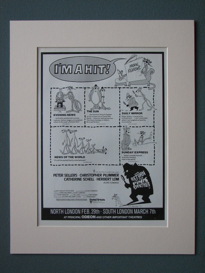 Return of the Pink Panther 1976 Original advert (ref AD496)