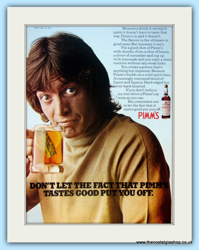 Pimm's. Original Advert 1971 (ref AD4822)