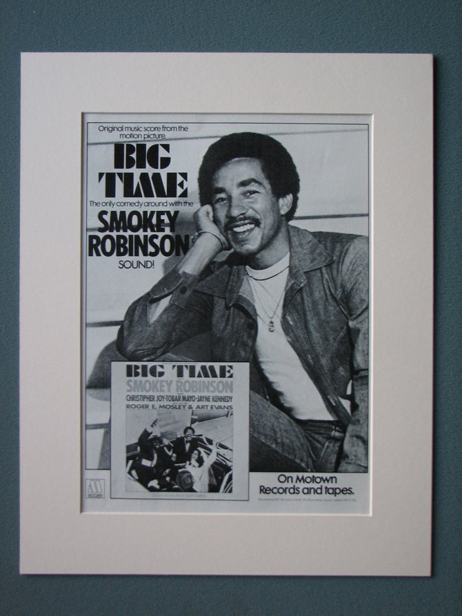 Smokey Robinson Big Time Original Advert 1977(ref AD521)