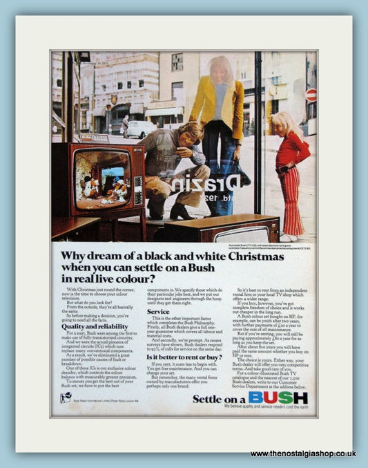 Bush TV Original Advert 1973 (ref AD3004)