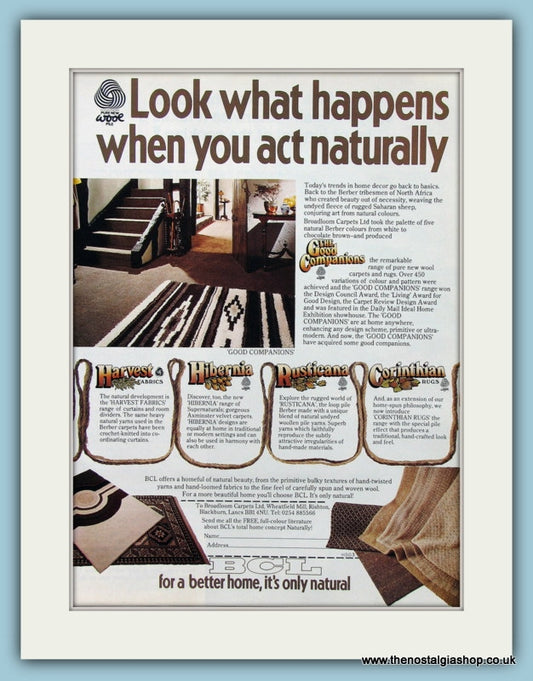 Broadloom Carpets Ltd Original Advert 1978 (ref AD2550)