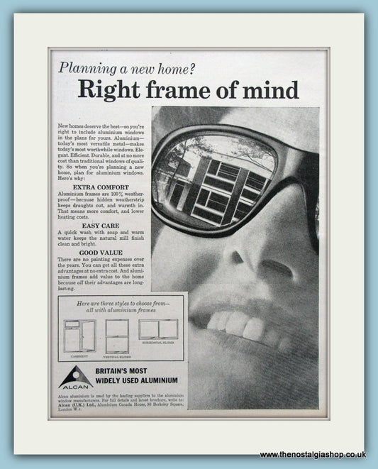 Alcan Aluminium Windows Original Advert 1964 (ref AD3666)