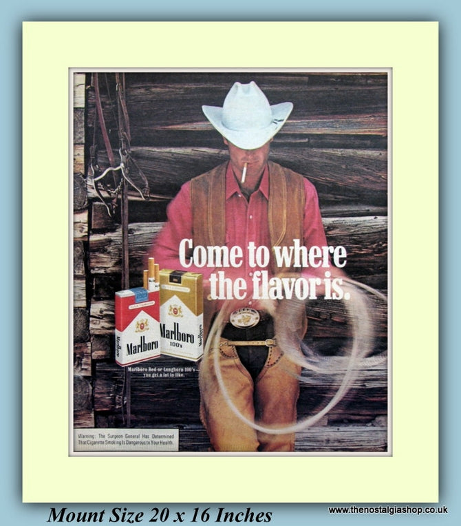Marlboro Cigarettes Original Advert 1978 (ref AD9435)