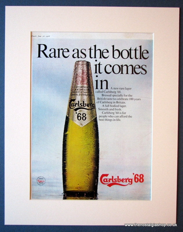 Carlsberg 68. Original advert 1968 (ref AD1206)