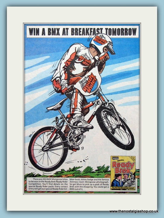 Ready Brek Cereal With BMX Bike Competition Original Advert 1983 (ref AD6465)