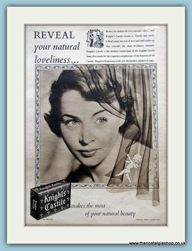 Knight's Castle Soap, Set of 3 Original Adverts 1950's (ref AD3566)