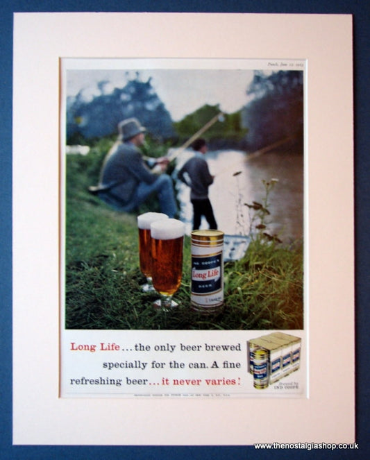 Long Life Beer by Ind Coope. Original advert 1963 (ref AD1160)
