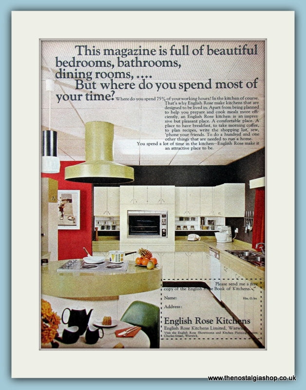 English Rose Kitchens 1968 Original Advert (ref AD4529)
