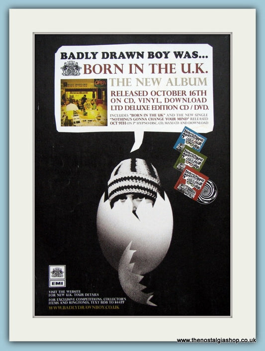 Badly Drawn Boy Born In The U.K Original Music Advert 2006 (ref AD3584)