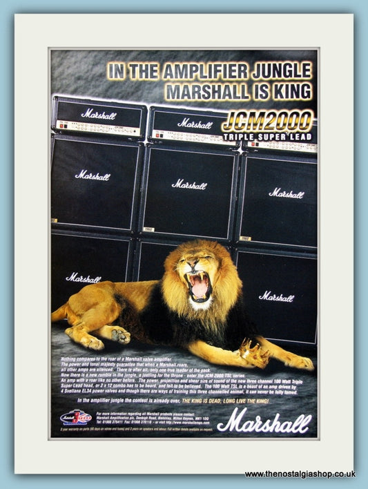 Marshall Amps. Original Advert 2000 (ref AD2351)