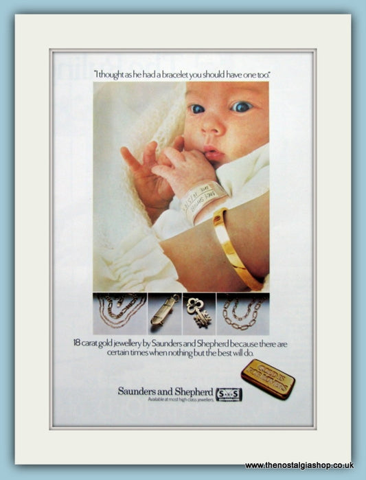 Saunders And Shepherd Jewellers Original Advert 1978 (ref AD6205)