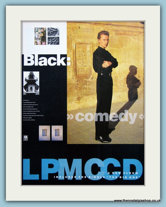 Black LPMCCD Original Music Advert 1988 (ref AD3410)