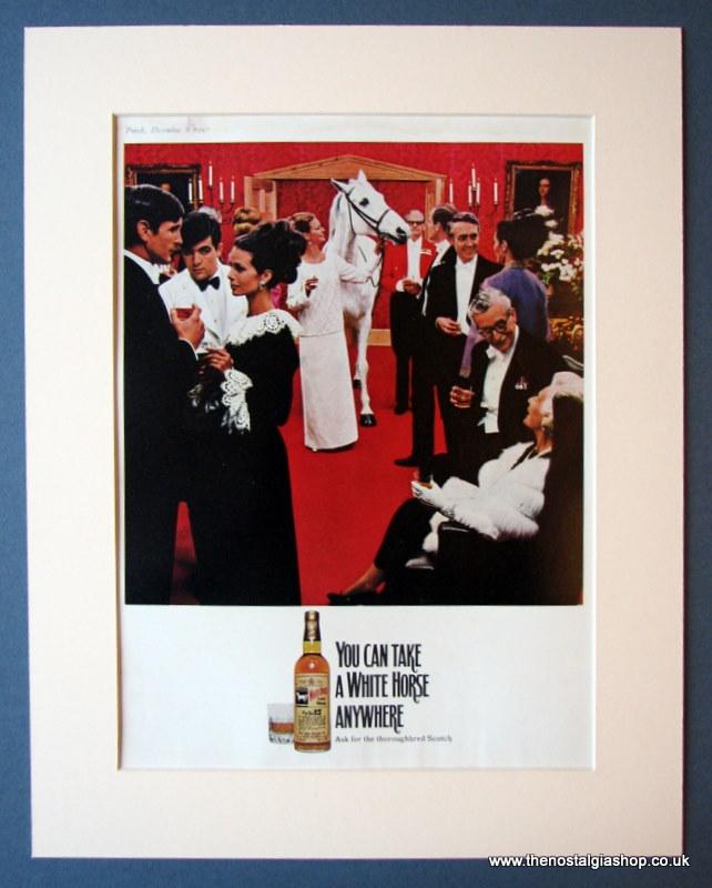 White Horse Whisky Set Of 3 Original Adverts1967/80 (ref AD1181)