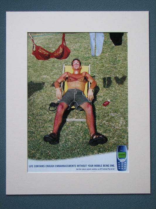 BT Cellnet - Man Bra Sunburn 2001 Original advert (ref AD822)