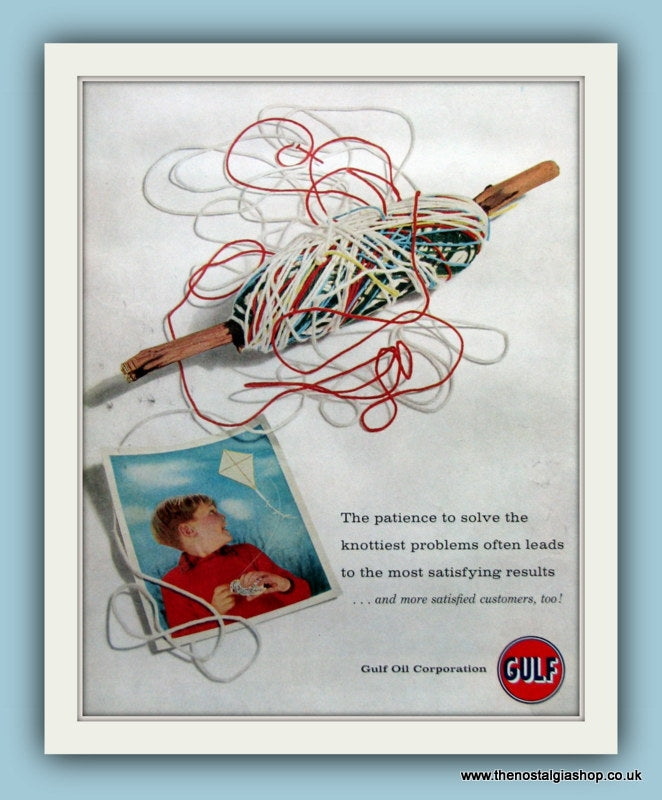 Gulf Oil Original Advert 1958 (ref AD8091)