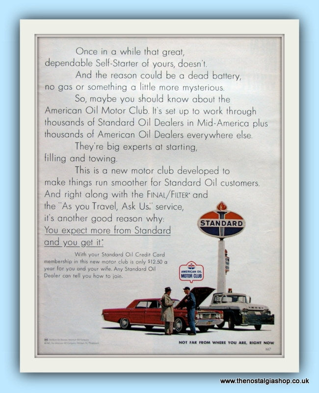 Standard Oil Original Advert 1967 (ref AD8098)