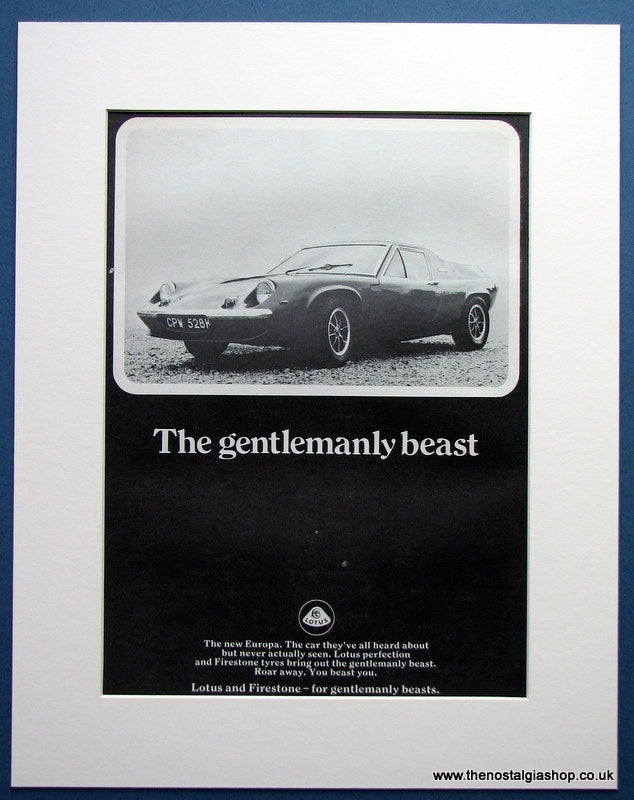 Lotus Europa 1971 Original Advert (ref AD1664)