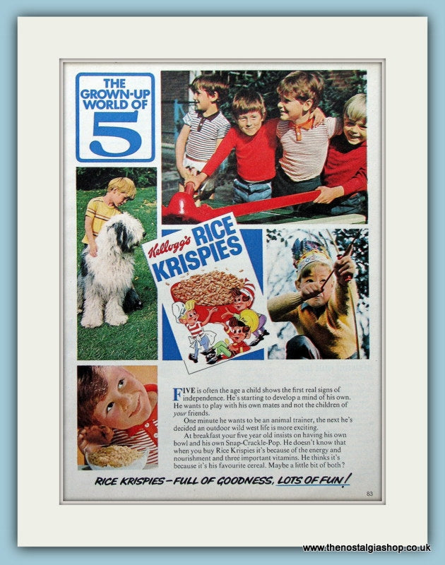 Rice Krispies Original Advert 1970 (ref AD4365)