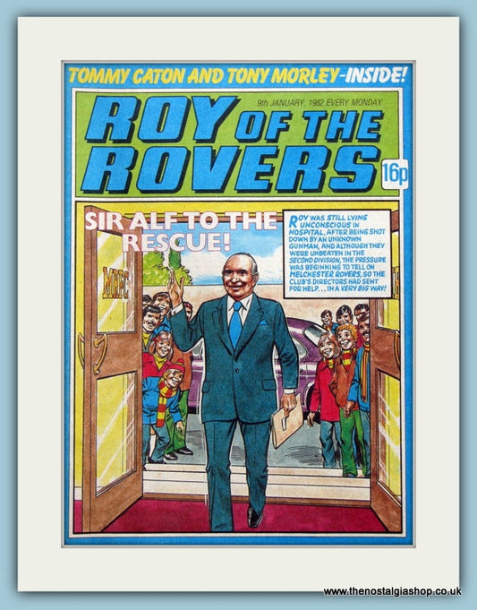 Roy Of The Rovers Featuring Sir Alf Ramsey Lot Of 4 Original Covers 1980's (ref AD3001)