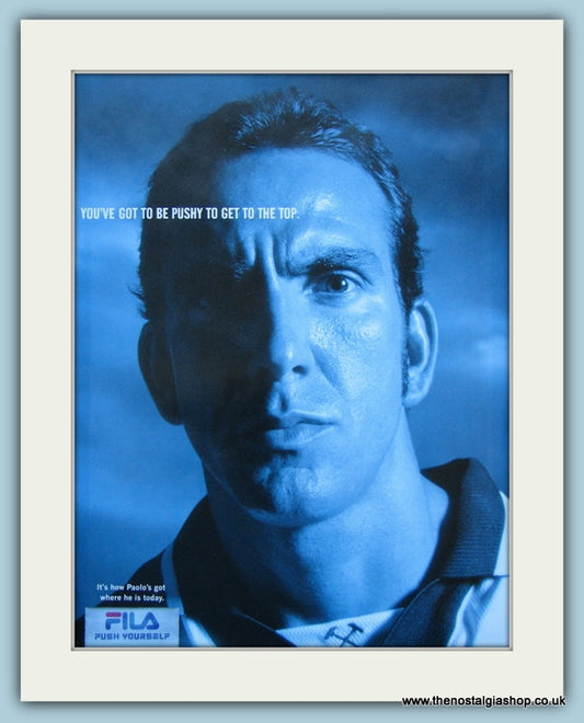 Paolo Di Canio Fila, 2000 Original Advert (ref AD4041)