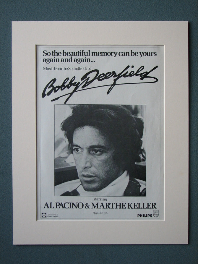 Bobby Deerfield 1978 Original advert (ref AD442)