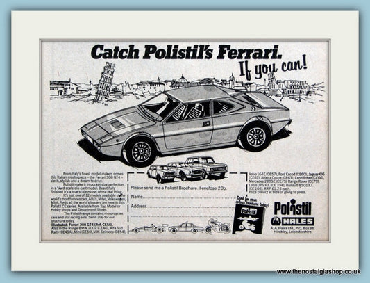 Polistil's Ferrari Models Original Advert 1978 (ref AD6397)