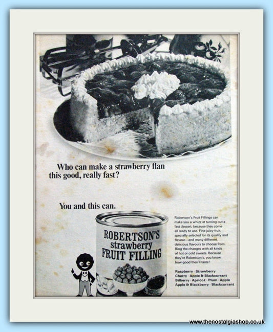 Robertsons Fruit Pie Filling Original Advert 1967 (ref AD4878)
