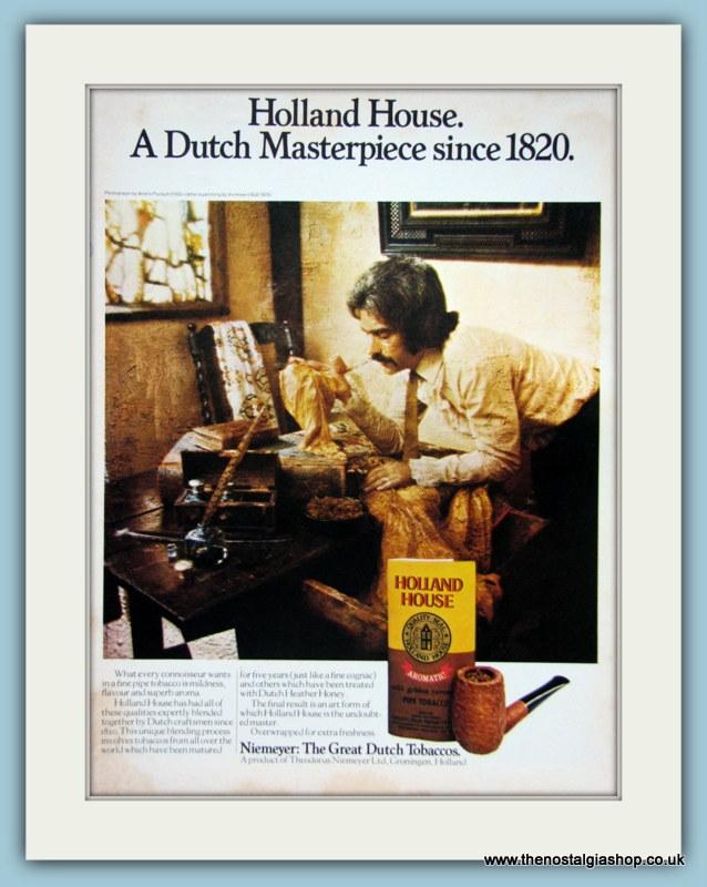 tobacco holland Holland House Dutch Tobacco Original Advert 1973 (ref AD6014) – The  Nostalgia Shop