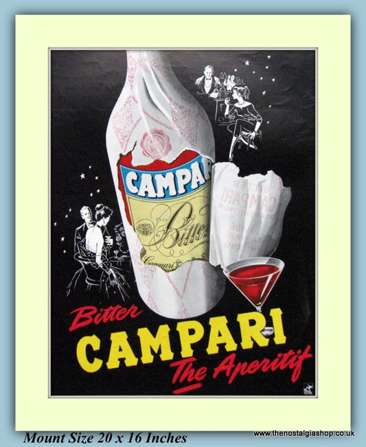 Campari Bitter Original Advert 1956 (ref AD9213)
