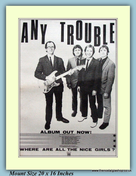 Any Trouble Album And Tour Original Advert 1980 (ref AD9311)