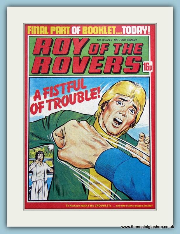 Roy Of The Rovers Lot Of 3 Original Covers 1980s (ref AD2998)