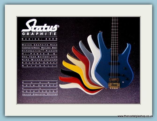 Status Graphite with Mark King. 2 x Original adverts 1991 (ref AD2697)