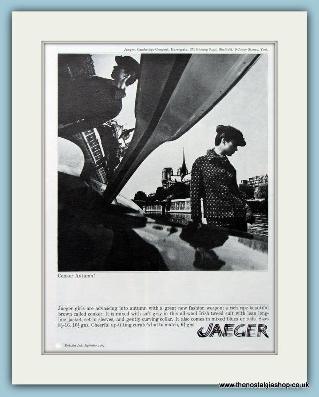 Jaeger Original Advert 1964 (ref AD4420)