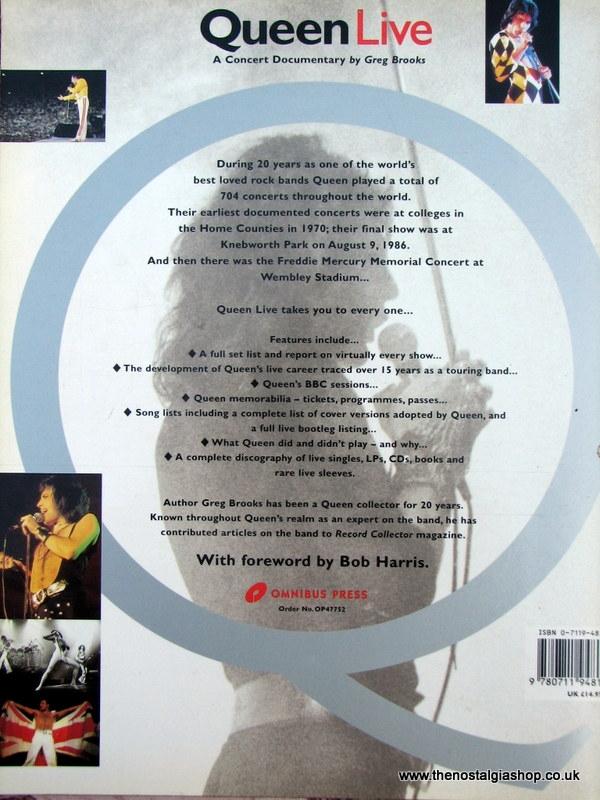 Queen Live, A Concert Documentary By Greg Brooks. (ref B132)