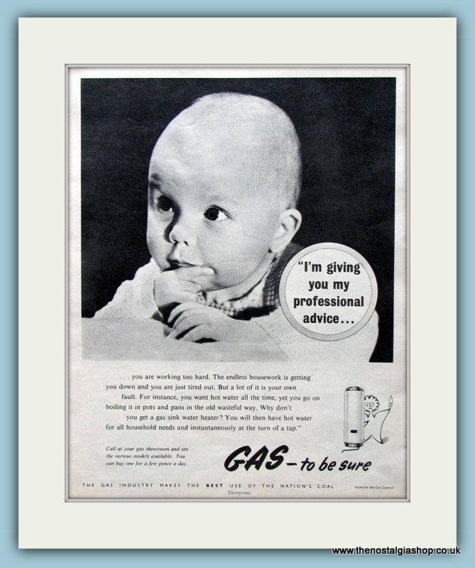 Gas Industry Original Advert 1960 (ref AD4492)