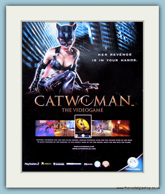 Catwoman The Videogame Original Advert 2004 (ref AD3952)