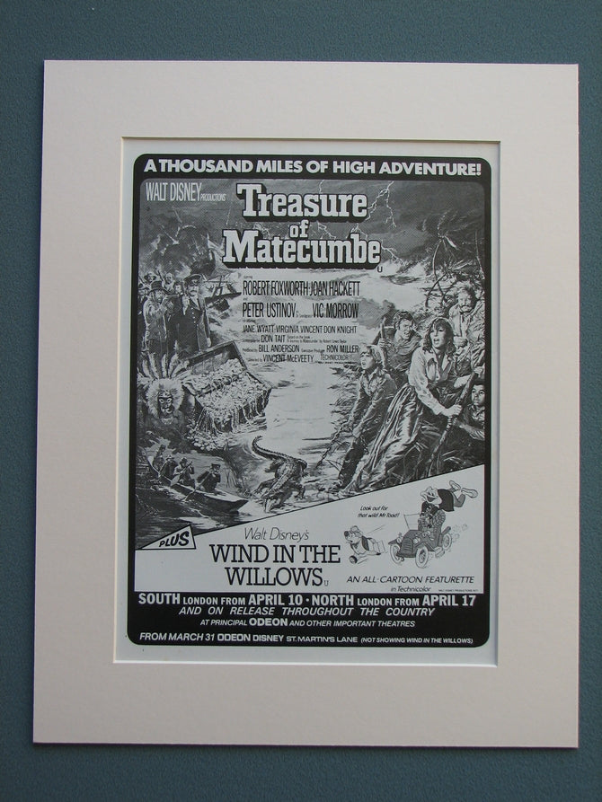 Treasure Of Matecumbe Original Advert 1977 (ref AD668)